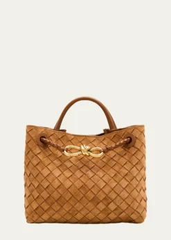 Bottega VenetaAndiamo Suede Top-Handle Bag
