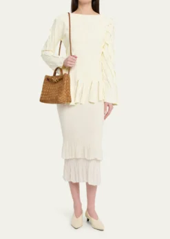 Bottega VenetaAndiamo Suede Top-Handle Bag