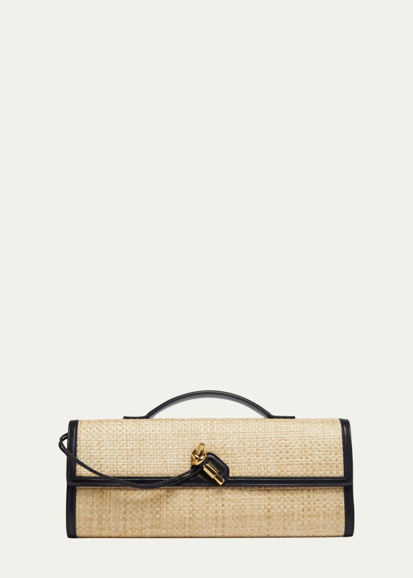 Bottega VenetaAndiamo Woven Raffia Clutch Bag