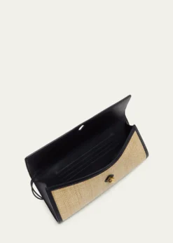 Bottega VenetaAndiamo Woven Raffia Clutch Bag