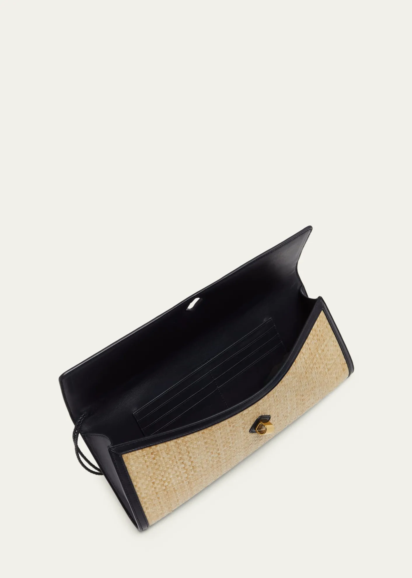 Bottega VenetaAndiamo Woven Raffia Clutch Bag