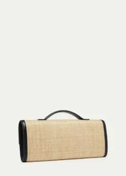 Bottega VenetaAndiamo Woven Raffia Clutch Bag