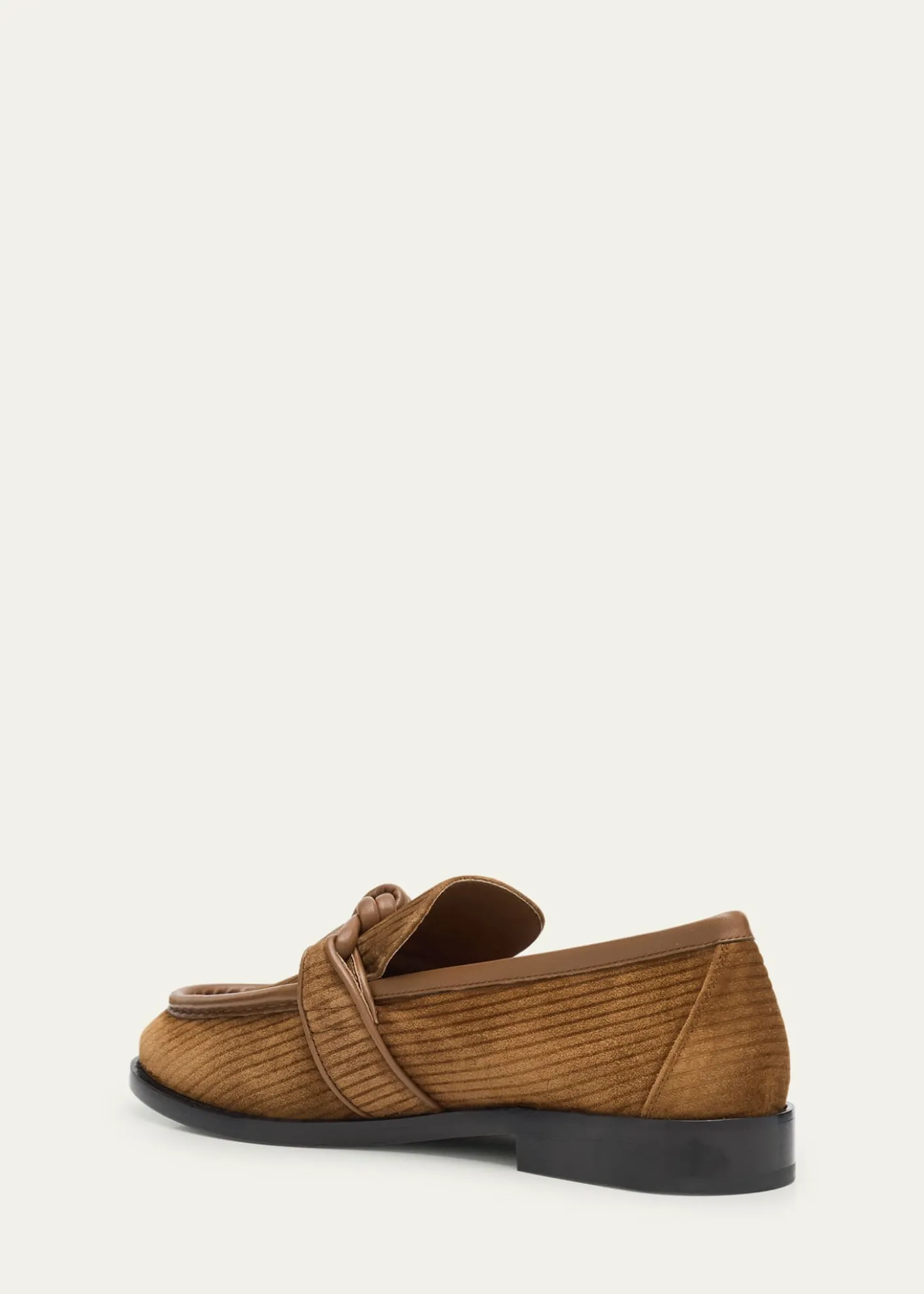 Bottega VenetaAstaire Knot Grooved Suede Loafers