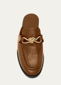 Bottega VenetaAstaire Knot Leather Loafer Mules