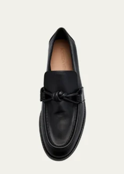 Bottega VenetaAstaire Metal Knot Leather Loafers