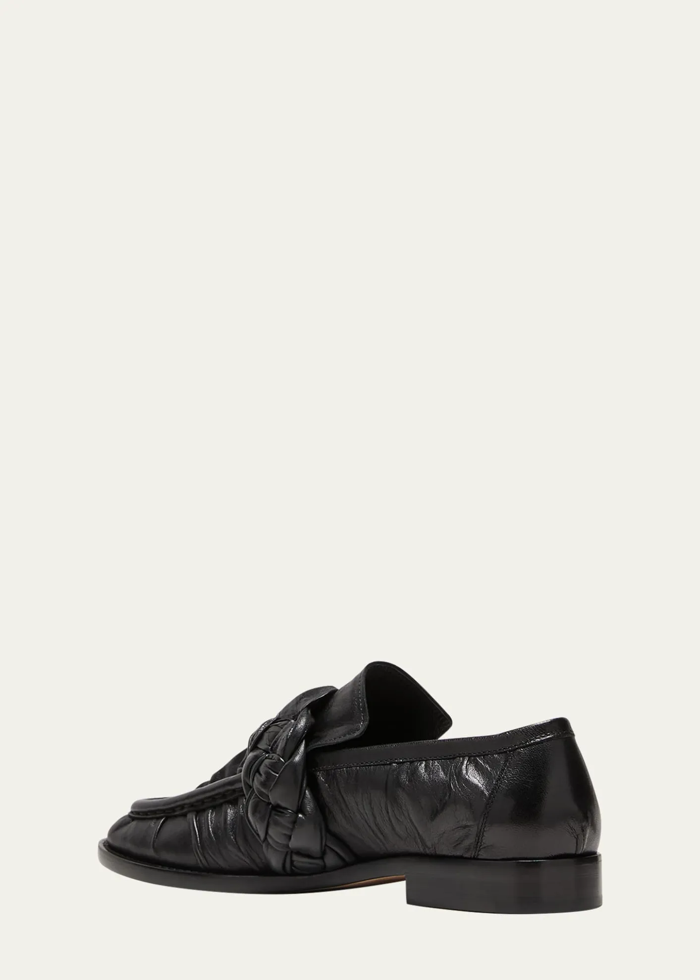 Bottega VenetaAstair Leather Braid Slip-On Loafers