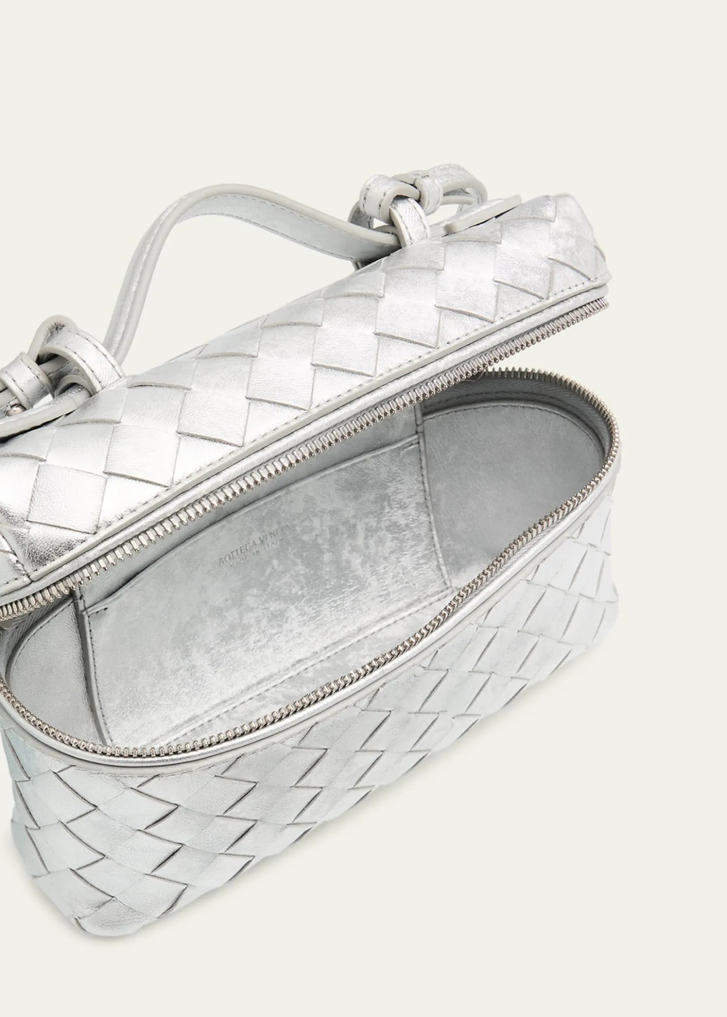 Bottega VenetaBang Bang Laminated Leather Vanity Crossbody Bag