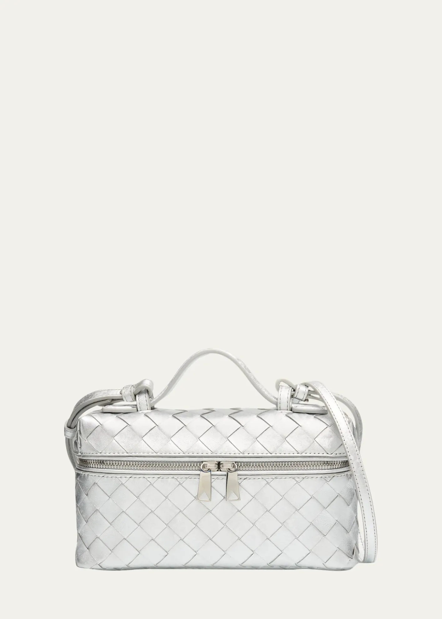 Bottega VenetaBang Bang Laminated Leather Vanity Crossbody Bag