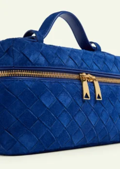 Bottega VenetaBang Bang Vanity Intrecciato Suede Top-Handle Bag