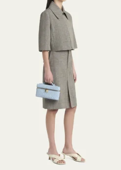 Bottega VenetaBang Bang Vanity Intrecciato Suede Crossbody Bag