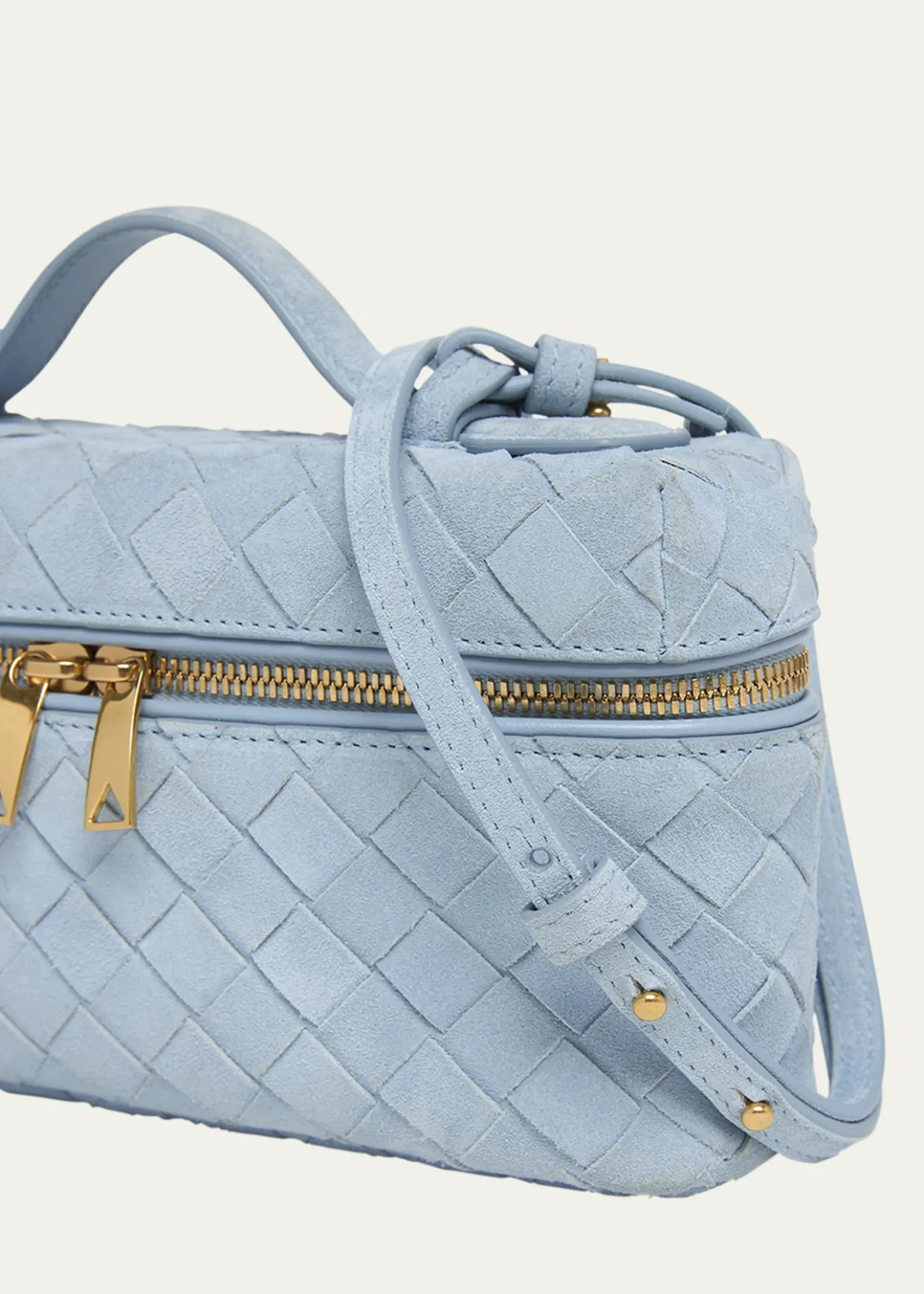 Bottega VenetaBang Bang Vanity Intrecciato Suede Crossbody Bag