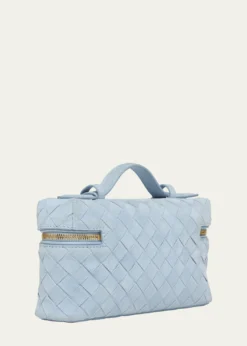 Bottega VenetaBang Bang Vanity Intrecciato Suede Crossbody Bag
