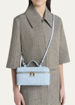 Bottega VenetaBang Bang Vanity Intrecciato Suede Crossbody Bag