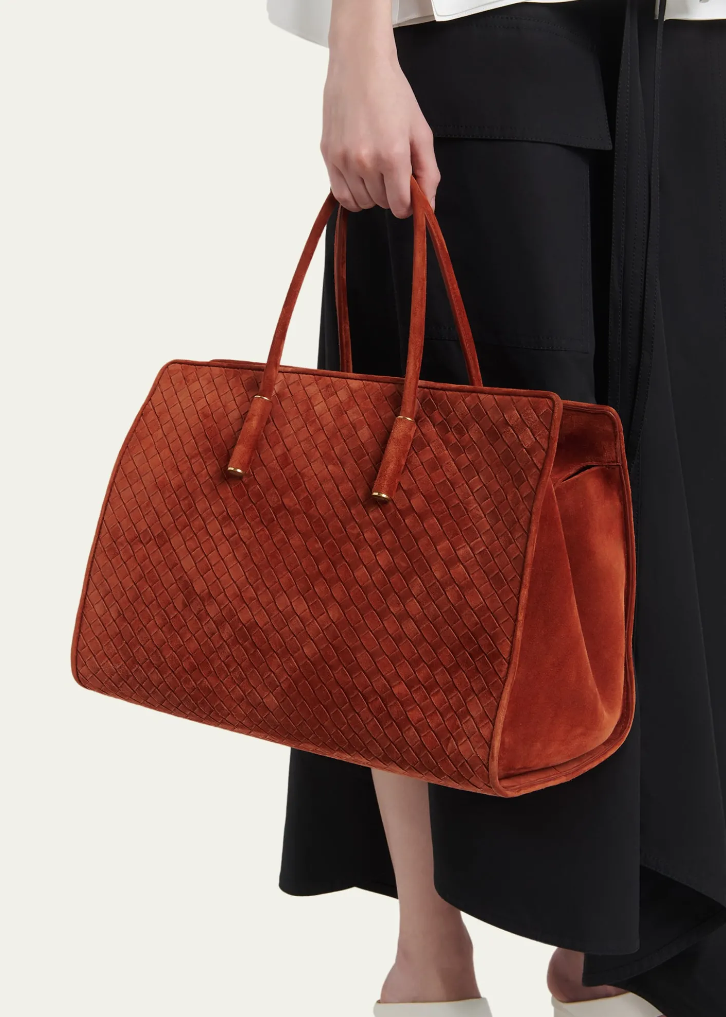 Bottega VenetaBarbara Medium Suede Tote Bag