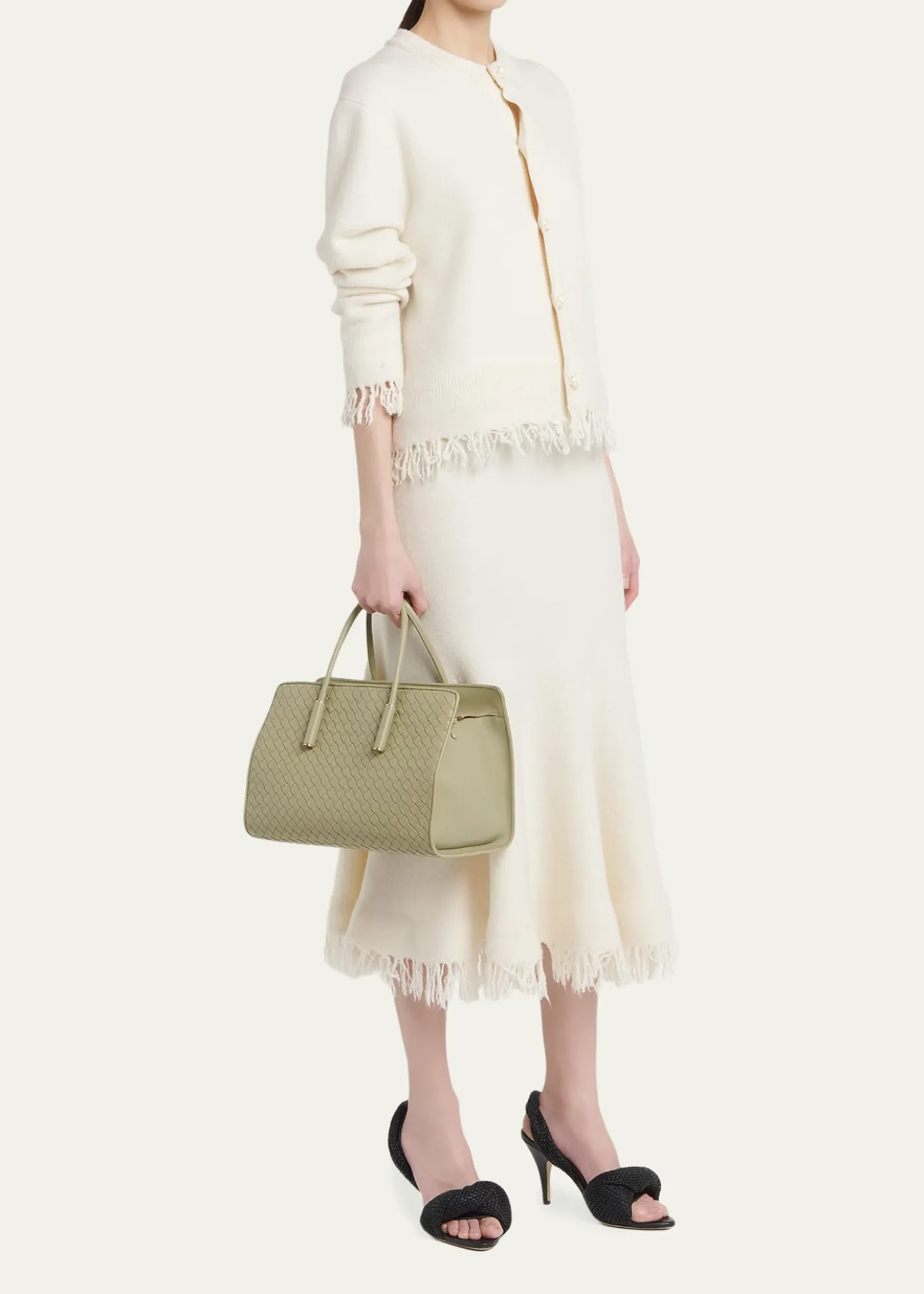 Bottega VenetaBarbara Small Leather Tote Bag