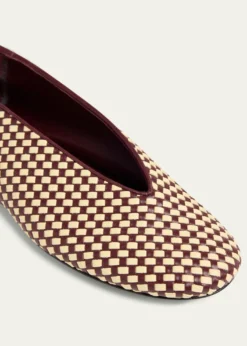Bottega VenetaBicolor Woven Nappa Leather Ballerina Flats