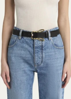 Bottega VenetaBunny Buckle Leather Belt