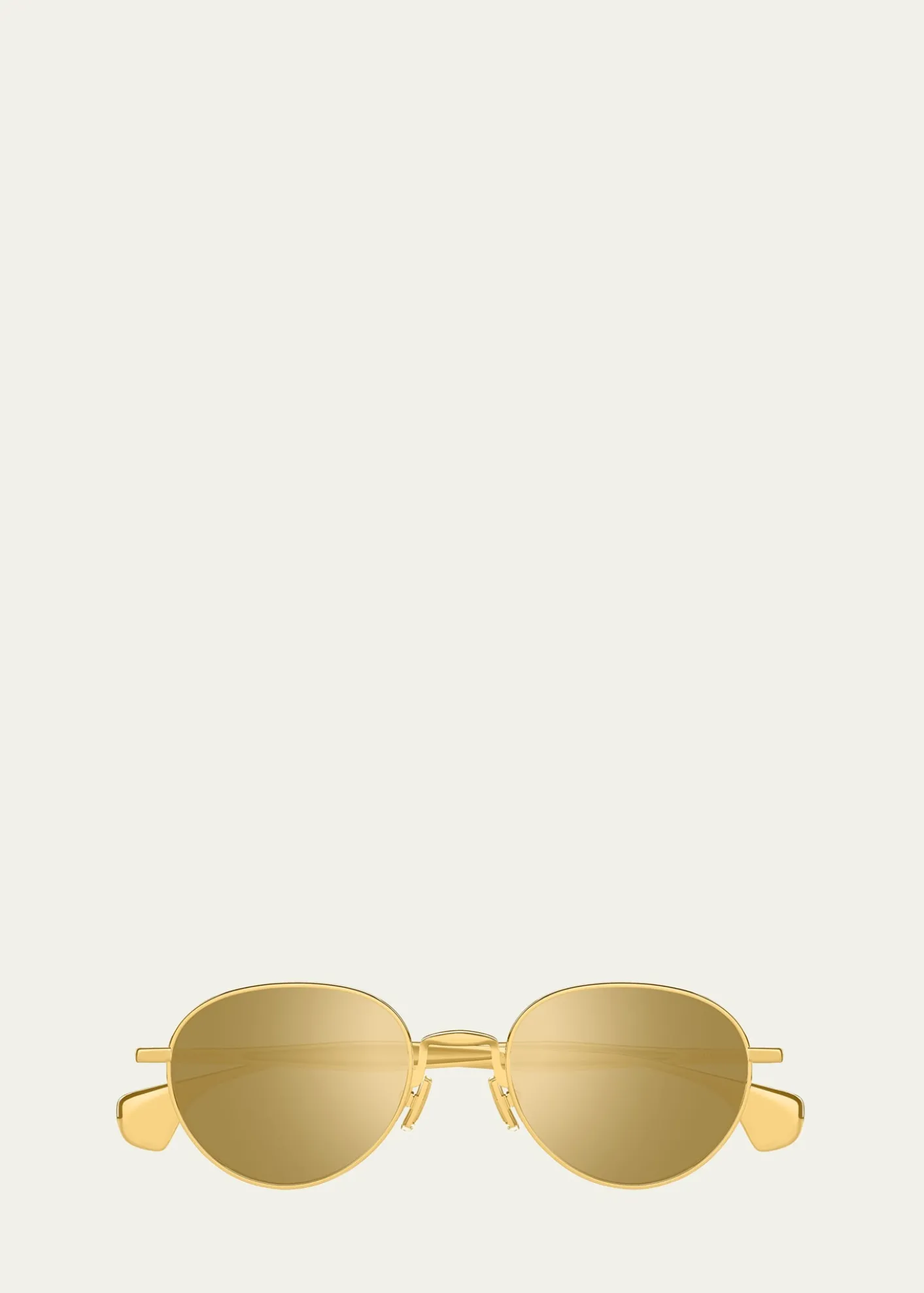 Bottega VenetaBV1396S Round Metal Sunglasses