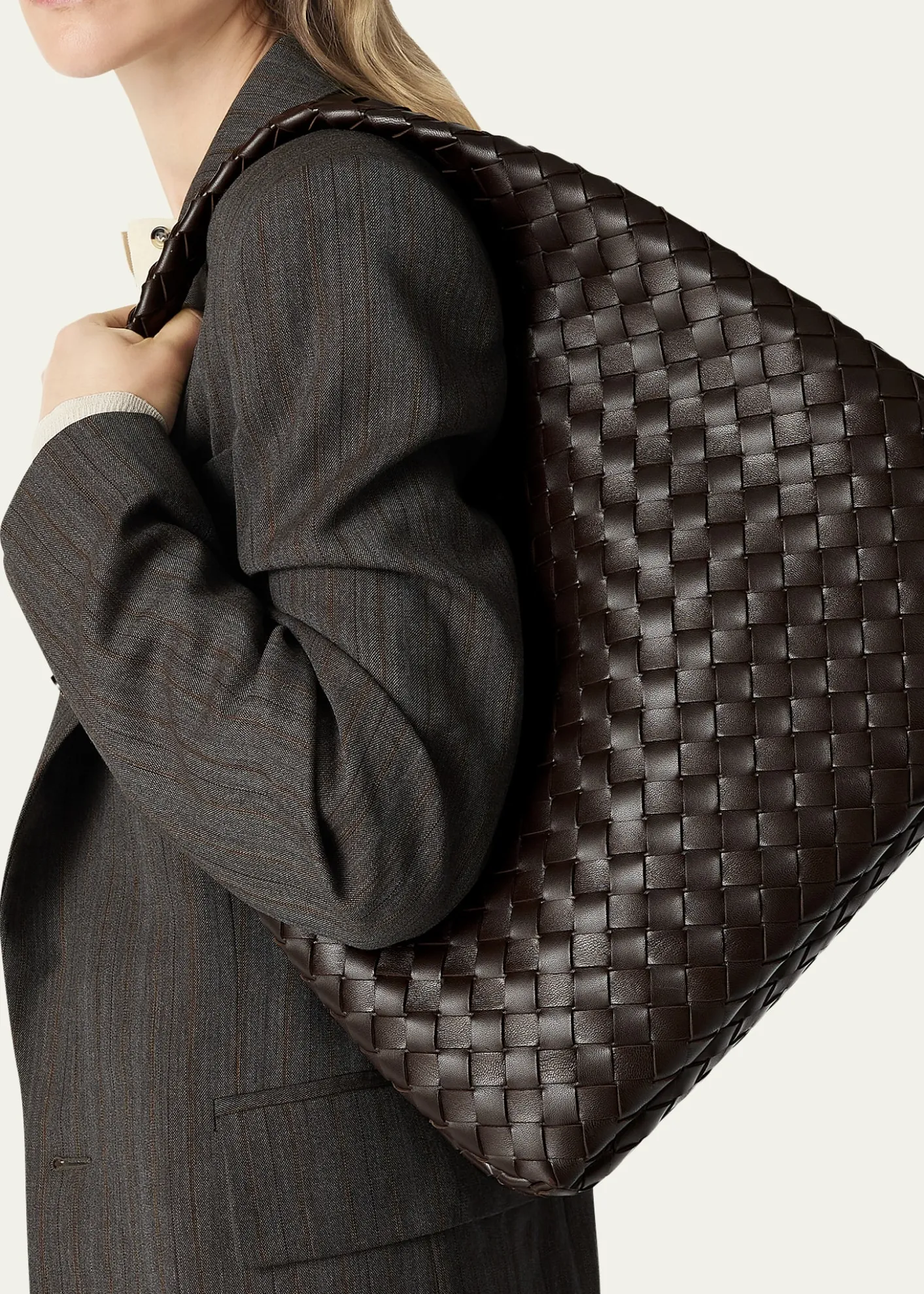 Bottega VenetaCampana Large Leather Shoulder Bag