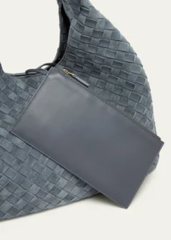 Bottega VenetaCampana Large Suede Shoulder Bag