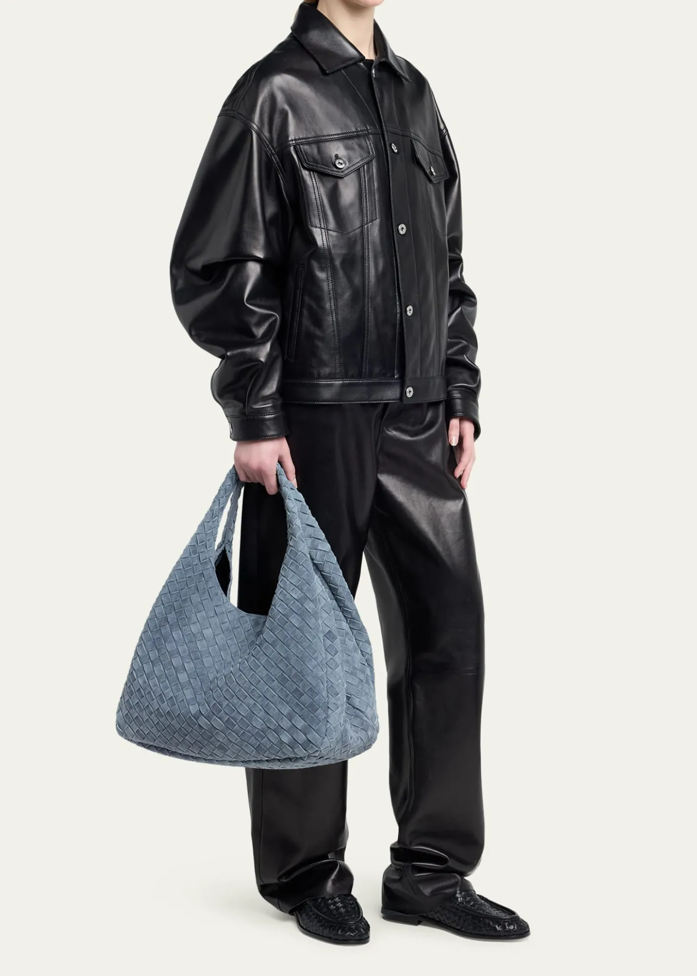 Bottega VenetaCampana Large Suede Shoulder Bag