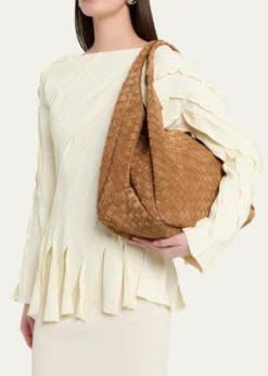 Bottega VenetaCampana Large Suede Shoulder Bag