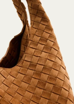 Bottega VenetaCampana Large Suede Shoulder Bag