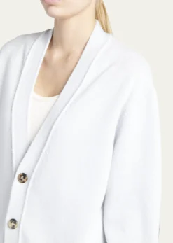 Bottega VenetaClassic Cashmere Cardigan with Intrec Patches