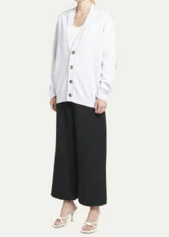 Bottega VenetaClassic Cashmere Cardigan with Intrec Patches