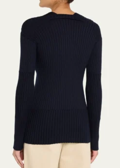 Bottega VenetaClaw Embellished Cashmere-Silk Rib Sweater