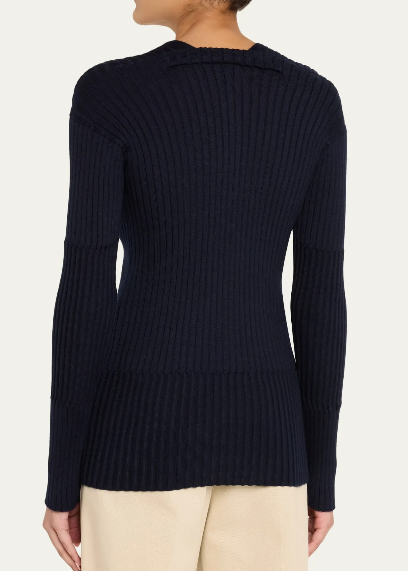 Bottega VenetaClaw Embellished Cashmere-Silk Rib Sweater