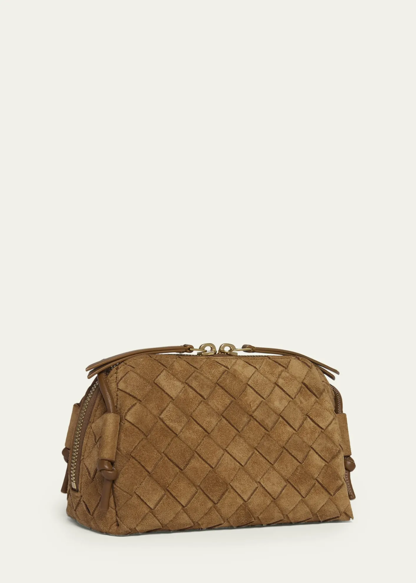 Bottega VenetaConcert Pouch Intrecciato Suede Crossbody Bag