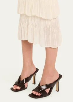 Bottega VenetaCriss Cross Padded Leather Slide Sandals