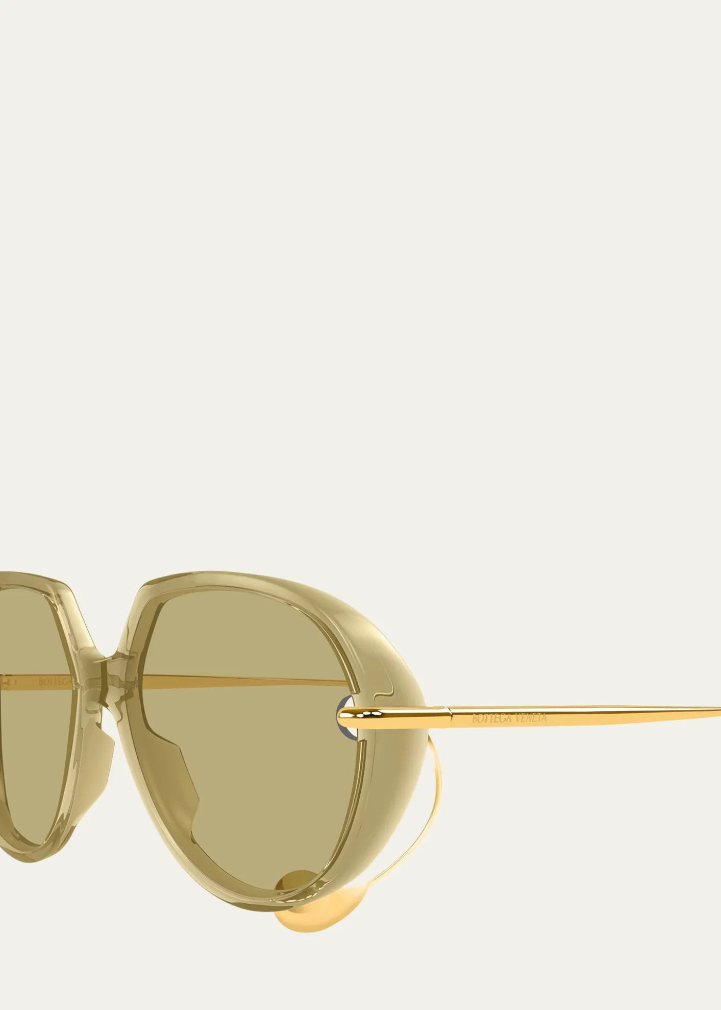Bottega VenetaDrop 60mm Recycled Acetate Round Sunglasses