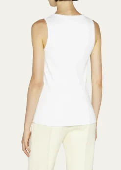 Bottega VenetaDry Stretch Cotton Ribbed Tank Top