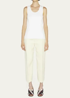 Bottega VenetaDry Stretch Cotton Ribbed Tank Top