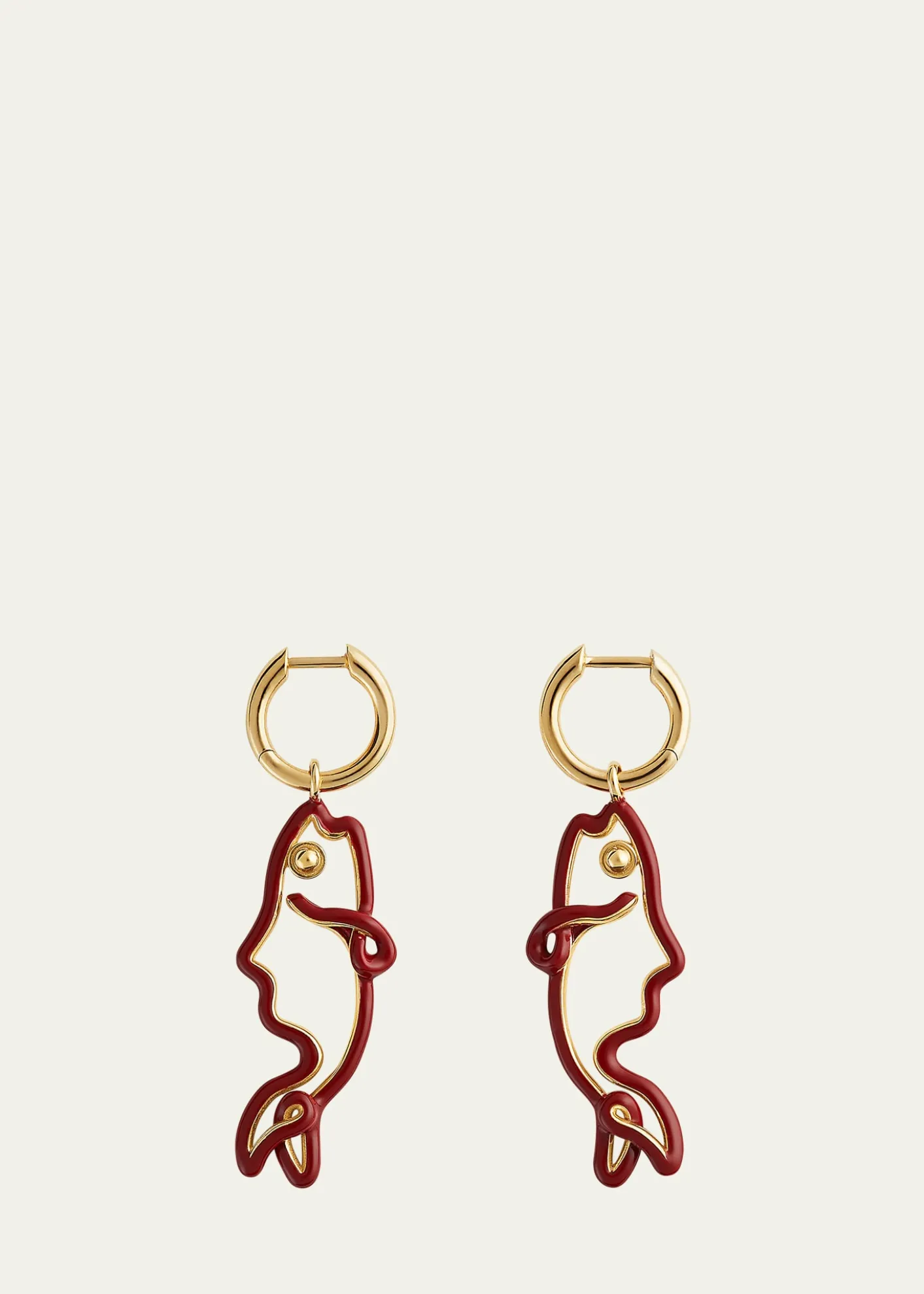 Bottega VenetaEnamel Fish Earrings