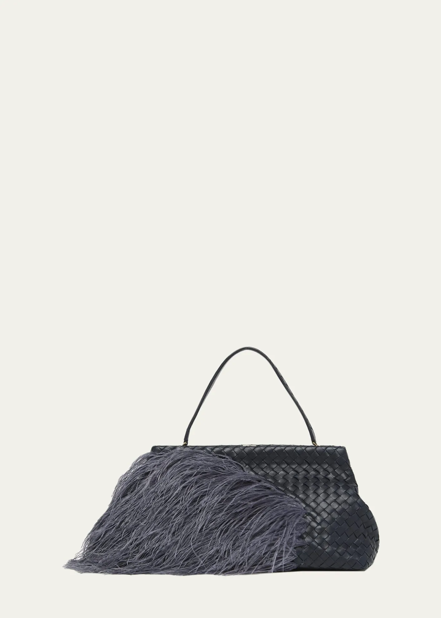 Bottega Veneta1998 Feather Leather Shoulder Bag