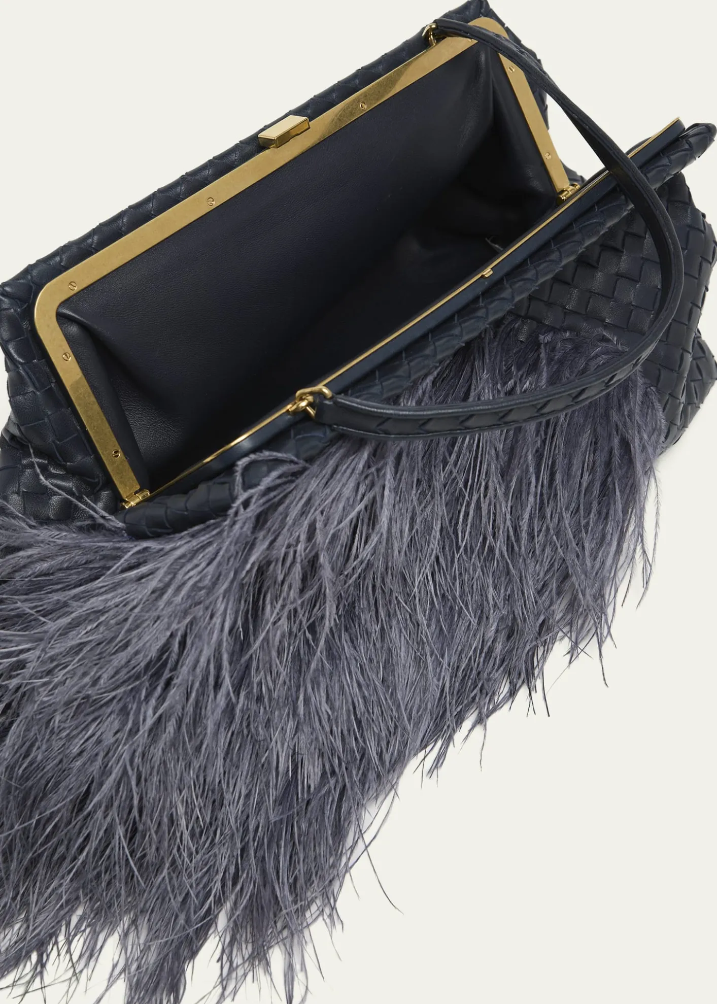 Bottega Veneta1998 Feather Leather Shoulder Bag