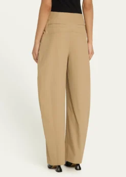 Bottega VenetaFluid Cotton Twill Wide Leg Trousers