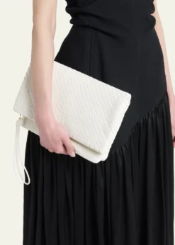 Bottega VenetaFolded Nappa Leather Clutch Bag