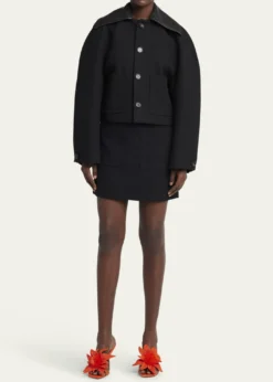 Bottega VenetaFront-Pockets Mini Pencil Skirt
