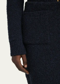 Bottega VenetaFront-Pockets Boucle Mini Skirt