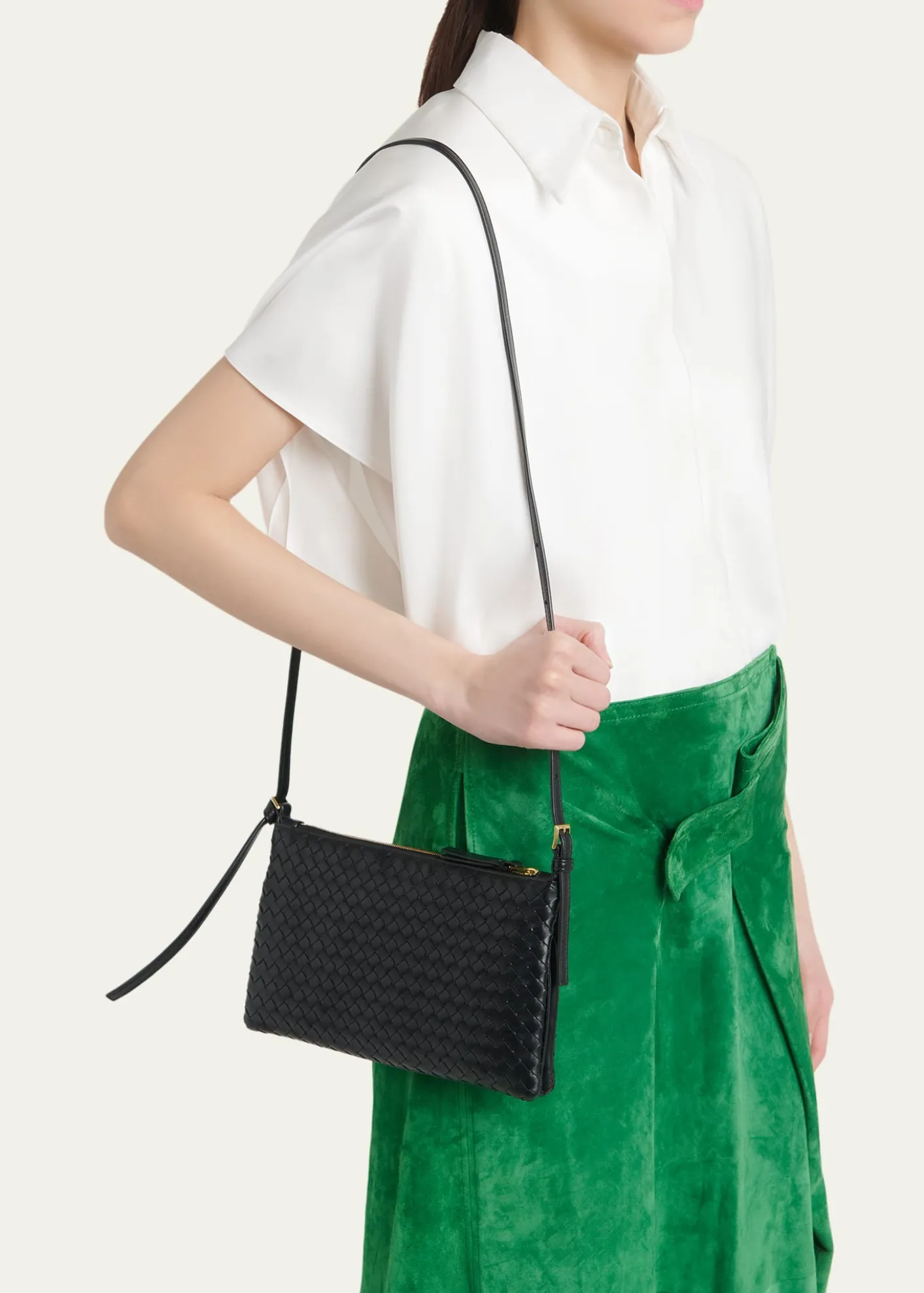 Bottega VenetaGemellini Leather Crossbody Bag