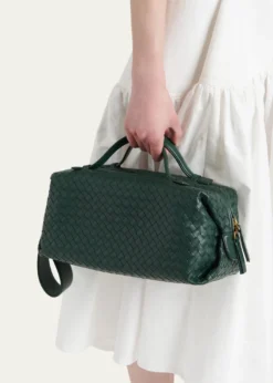 Bottega VenetaGioco Leather Top-Handle Bag
