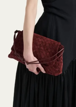 Bottega VenetaGiorno Suede Drawstring Shoulder Bag