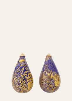 Bottega VenetaGlass Drop Earrings, Midnight Blue