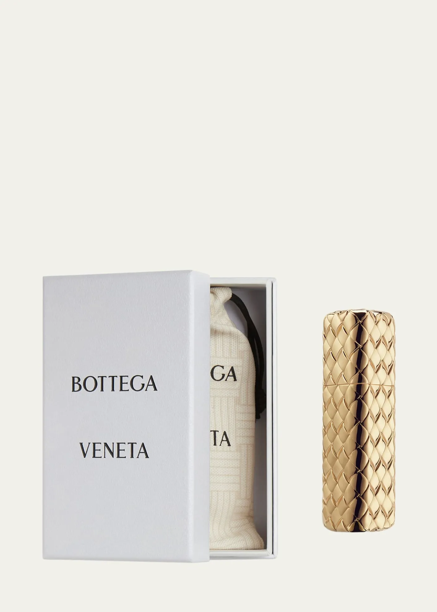 Bottega VenetaGold Intreccio Travel Atomizer