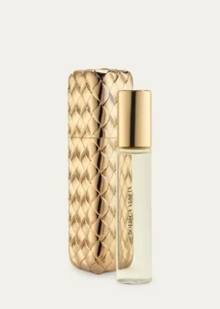 Bottega VenetaGold Intreccio Travel Atomizer