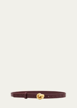 Bottega VenetaIntrecciato Leather Knot Belt